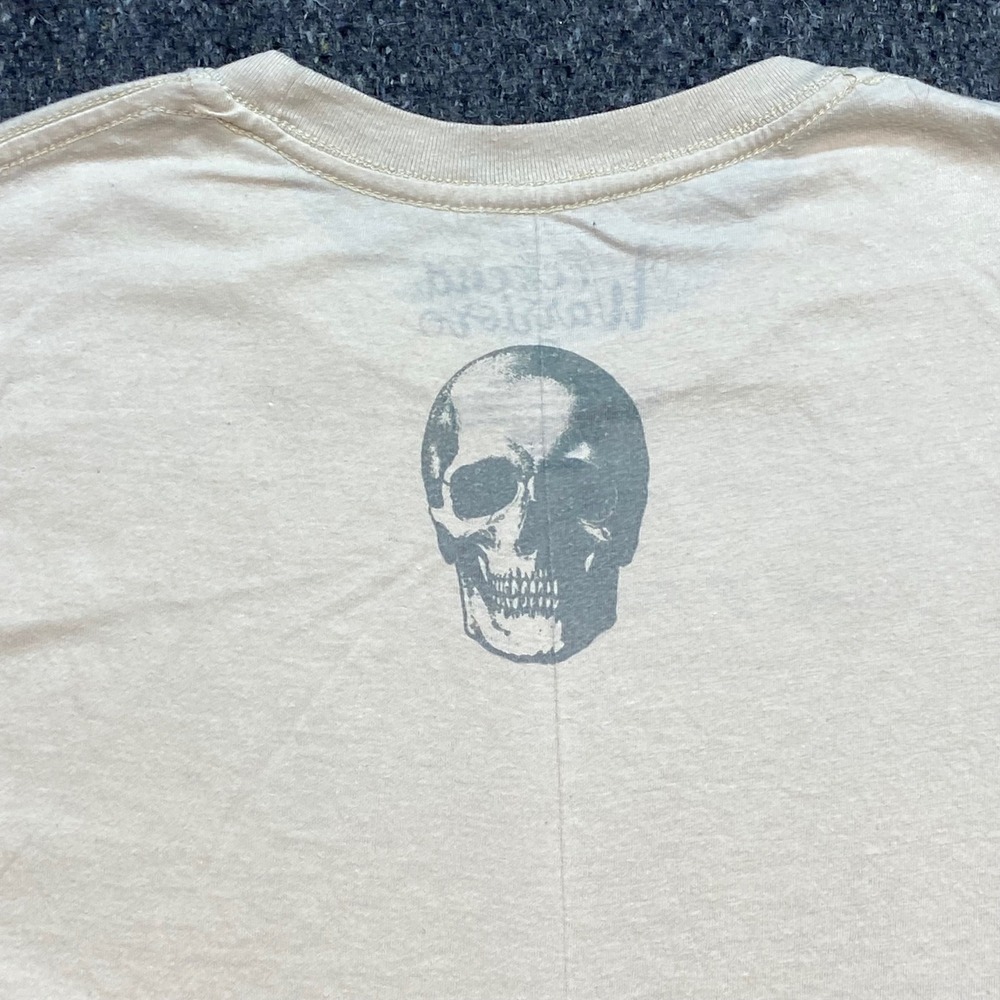 Weekend Warriors Dancing Skeleton TShirt Sz M Mens Tan Grunge Skater Streetwear - Picture 6 of 9